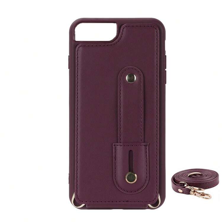 OUKNOEO Fashion Crossbody Bag & Faux Leather Phone Case, Compatible With IPhone 17 Air, 16e, 15, 14, 13, 12, 11 Pro, XS Max, 7, 8 Plus, XR, SE, And Galaxy S25 Edge, S24, S23, S22 Ultra Plus, A13, A14, A15, A16, A35, A36, A53, A54, A55, A56, Z Fold 7 FE, 6, 5, 4 - Burgundy - View 40