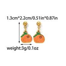 Ghost Earrings Pumpkin Dangle Earrings Halloween Jewelry For Women Spooky Halloween Costumes Accessories