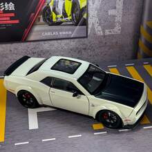 1:24 黑色金属压铸赛车模型，具有逼真的设计、声音和转向 - 适合年轻人收藏的完美玩具车、圣诞装饰和礼物 - 彩色 - 查看 7