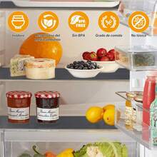 BYCRAY Revestimientos de Gabinetes de Cocina (30 x 700cm), Forro para Estantes Transparente, Revestimientos de Refrigerado No Adhesivo, Forro para Cajones de Cocina, Alfombrilla para Cajón - negro - Ver 2