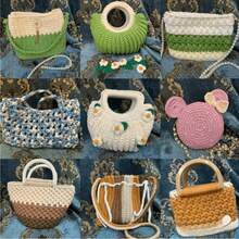 1/3 Pcs T-Shirt Yarn, Woven Fabric Knitted Yarn, Used For Crocheting And Knitting Bags, Cushions, Dolls, Handicraft Crochet Projects - Multicolor - View 4