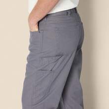 Mens Relaxed-Fit Carpenter Utility Pant With Pockets, Fashionable Workwear - 棕色 - 查看 10