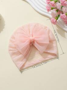 jralon Set de 3 gorros de tul con lazo lindos para bebés e infantes, diademas elásticas suaves para sesiones de fotos al aire libre y uso diario