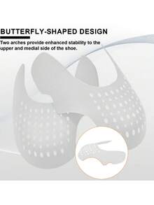 Bộ 4/2 miếng đệm bảo vệ mũi giày, miếng đệm hỗ trợ gấp nếp mũi giày thể thao, phù hợp với cỡ giày 35-46. Khi không mang giày, có thể đặt vào mũi giày để tránh bị biến dạng. - Nhiều màu - Xem 9