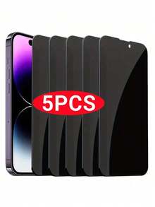 5PCS Full Coverage Privacy Protection Screen Protector For IPhone 11/12/13/14/15/16/17 PRO MAX/14 Plus/XS/X/XR Tempered Glass Privacy For 15 Plus