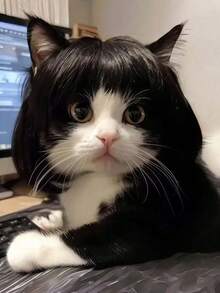 Cute Short Pet Wig, Funny Wig Accessories For Dogs And Cats, Creative Pet Supplies, Summer Gift, Cat Products, Pet Products, Dog Grooming Kit, Pet Supplies, Puppy Toy