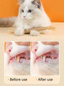 3/6pcs Cat Chew Toys, & Durable Catnip, Sisal Rope Cat Teeth Cleaning Chew Sticks - Brown - View 4