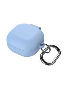 1pc Solid Color Silicone Anti-Drop Case + Runway Buckle Earbud Case Compatible With Samsung BudsLive/Galaxy Buds2Pro/FE Bluetooth Earphones Protective Cover, Multi-Color Options - Multicolor - View 6