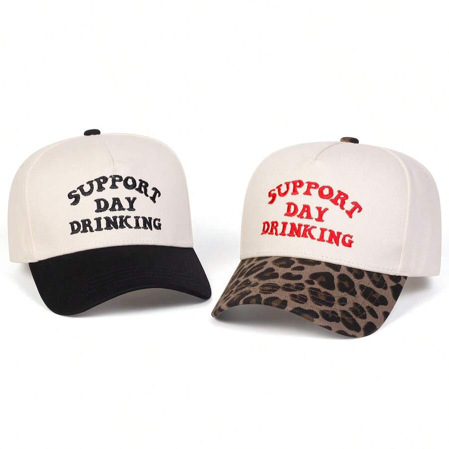 1Piece Men Letter Embroidered Patchwork Five-Sided Baseball Cap Outdoor Adjustable Sunscreen Leisure Hat Spring Autumn Travel Tourism Beach Vacation - Nhiều màu - Xem 1