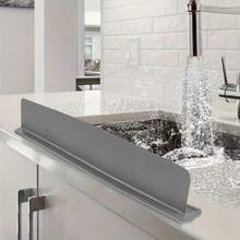 Silicone Sink Splash Guard – Flexible Water Barrier Splash Cover For Kitchen Sink, Bathroom Wash Basin, Dishwashing And Vegetable Basin, Countertop Water Stopper, Lab Sink Protector, Reusable Kitchen Sink Accessories, Easy Clean Silicone Water Blocker For Home Utility Sinks - Multicolor - View 2