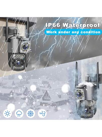 SWVW 4K 8MP 10X Zoom Dual Lens 4G IP Camera Night Vision Ai Human Detect PTZ Outdoor Video Camara Wireless V380 Pro CCTV Security Protection,Supports Sim Card RJ 45 Connection,4G Indoor Home view 5