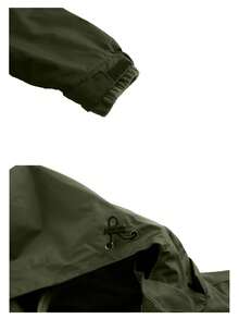 户外软壳外套，三合一可拆卸保暖内衬，防风防水，适合秋冬季节、滑雪等活动 - 軍綠色 - 查看 3