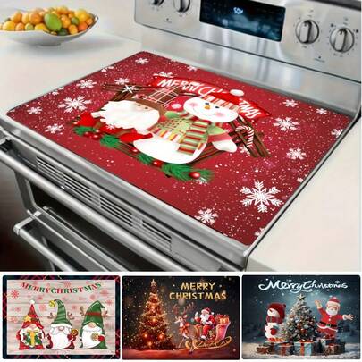 1 Stück Ofenabdeckung. Die Diatomeenerde-Tischunterlage eignet sich für Elektroöfen, Herde, Spülmatten, schnell trocknende Matten, Küchen-Abtropfmatten und Küchen-Weihnachtsdekoration.