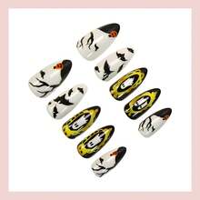 New Autumn And Winter Products: Halloween Sticker-Style Manicure, Featuring Ghost And Bat Decorative Elements