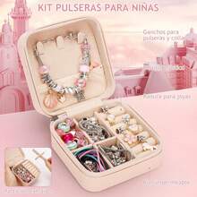 YRBOGJ 66PZAS Kit para Hacer Pulseras, Kit de Pulseras para Niña con Caja de Regalo y Bolsa Cosas para Hacer Pulseras, Adecuado para Cumpleaños, Regreso a Clases y Regalos del Día del Niño para niñas de 8 a 12 años. - 1 - Ver 5