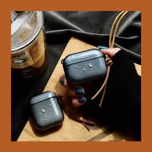 Top Rated Chic AirPods Case - Semi-Transparent TPU Shell With Funny Face Design, Compatible With AirPods 1/2/3 Gen & Pro, Includes Leather Lanyard