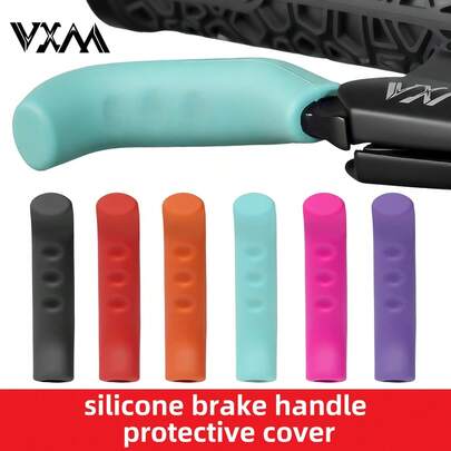 2 piezas Cubiertas protectoras de freno para bicicleta de montaña, Cubiertas de silicona para palanca de freno de bicicleta de piñón fijo, Puños antideslizantes para manillar