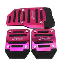 1 Set Of 3 Pieces Aluminum Alloy Anti-Skid Car Pedals - Ergonomic Design, Durable And Lightweight, Suitable For Throne, Brakes & Manual Transmission - Suitable For Most Vehicles, Interior Upgrade, Stylish Metal Surface, High-Quality Construction, Universal Anti-Skid Car Pedals, Accelerator Brake Clutch Pedal Cover, Exclusive 3 Pieces Set - Silver - View 11