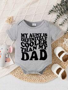 Pelele con estampado de letras lindo para bebé recién nacido unisex, ropa para niño o niña bebé