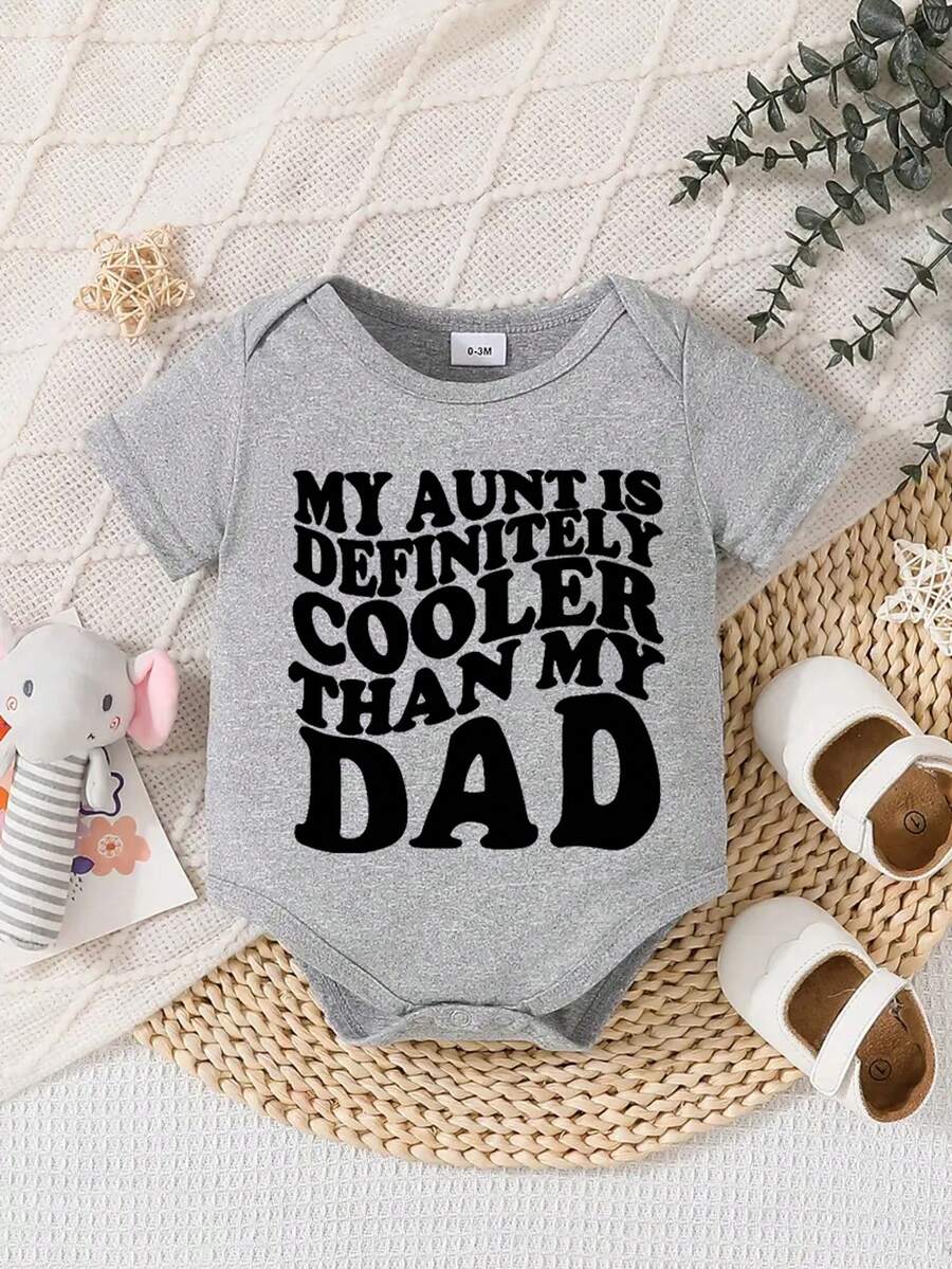 Pelele con estampado de letras lindo para bebé recién nacido unisex, ropa para niño o niña bebé