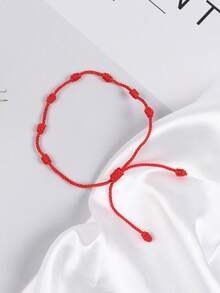 Bộ 24 vòng tay dây đỏ có thể điều chỉnh, vòng tay 7 nút thắt thủ công, vòng tay xếp chồng cổ điển, phụ kiện vòng tay thời trang cho các cặp đôi và bạn bè, vòng tay tình bạn, vòng tay cặp đôi, bộ vòng tay may mắn dây đỏ, bao bì thiệp, thích hợp làm quà tặng hoặc đeo hàng ngày - bộ vòng tay - Xem 10