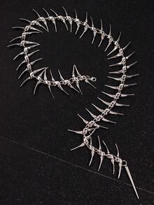 1 chiếc vòng cổ hợp kim hình xương Punk thời trang độc đáo, thích hợp cho lễ hội, tiệc tùng, đeo hàng ngày, phong cách đường phố - Nhiều màu - Xem 8