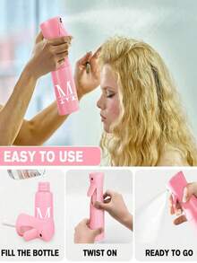 Customized Name Spray, Clear PET Refillable Travel Spray Bottle, Multi-Purpose Fine Mist Spray Bottle For Travel And Business Trip, Makeup Remover Dispenser, Reusable Hair Spray Bottle, Continuous Water Mister, For Hair Styling, Cleaning, Plants, Facial Moisturizing Travel Essentials Vacation Holiday Travel Bottles - Multicolor - View 6