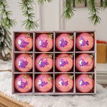 12 piezas Juego de adornos de bolas de Navidad, decoraciones colgantes para el árbol de Navidad brillantes, bolas de adorno de colores, decoraciones colgantes con forma de corazón, adecuadas para Navidad, Halloween, bodas, San Valentín y Año Nuevo, ideales para decoración de fiestas en el hogar y regalos de celebración, decoraciones navideñas, decoración de escenas navideñas, decoraciones navideñas para el hogar, regalos de Navidad, decoración navideña - Multicolor - Ver 13