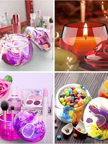 240ml/500ml Epoxy Resin Kit - Crystal Clear Epoxy Resin Kit & Hardener For DlY Art, MoldCasting, Wood, Jewelry Making, Coasters, TableTop, Countertop Coating - Food , Heat & UV Resistant - Epoxy Resin - View 3