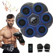 2025 New Adult Music Boxing Machine, Smart Bluetooth Boxing Machine, Wall-Mounted Music With Boxing Gloves, Home Workout With LED Display, Indoor And Gym Music Punching Bag - Multicolor - View 10