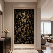 لفة ورق حائط فاخر بطبعة سنابل القمح والزهور، مصنوع من مادة PVC لاصقة ذاتيًا، مقاوم للماء وقابل للإزالة، مناسب لتجديد الجدران والمطبخ والغرفة المعيشية والنوم والمكتب وخزانة الملابس وخزانة الأحذية وغيرها.