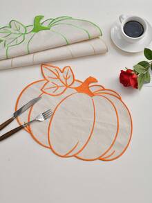 1-200 pièces Napperons de table d'Halloween en forme de citrouille, faciles à nettoyer, à essuyer, antidérapants, tapis de table à manger, décoration pour fête de mariage, festival, convient pour la maison, le restaurant, la décoration de table à manger, articles ménagers