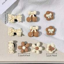 6/10 Pcs Cartoon Cherry Bow Resin Flower Candy Coffee Resin DIY Shoe Accessory Set, DIY Shoe Decoration, ABS Resin, Very Suitable For Men's And Women's Shoes And Shoe Accessories, Used For Beach Bags, Sports Shoe Decoration Accessories, Shoe, Spring Summer Picks, Brides Maid Gifts, Room, Bedroom Decor, Beach, Travel, For Men, For Women, Vacation, Women's Day, Travel Essentials, Wedding Favors, Y2k, Bedroom, Car Accessories Women, Kitchen Decor,Cute Stuff - Multicolor - View 4