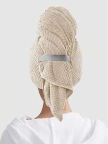 1pc Extra Large Absorbent Towel, Super Soft Microfiber Hair Towel Wrap, Super Absorbent Hair Drying Cap, Suitable For Women Hair Care And Wet Hair Turban