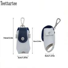 Teettartee 紧凑型高尔夫球袋，PU皮革高尔夫球包，多功能高尔夫腰包，便携式高尔夫球保护器，户外腰挂高尔夫钥匙扣，紧凑型迷你高尔夫球袋，PU皮革高尔夫钥匙扣，迷你高尔夫球袋，腰包，小球袋配件