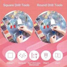 Customized 5D Diamond Art Painting Kit Full Diamond Round Square Shape Mosaic 5D DIY Personalized Picture Customization Suitable For Birthday Anniversary Valentine's Day Gift Handmade Home Wedding Wall Decoration Exquisite, High-Quality Custom, Personalized, Unique Ideal Gifts For Her Pets, Daughter, School Students, Son For Anniversaries, For Valentine's Day, For Mother's Day, For Birthdays, For Youth's Day, For Father's Day, For Graduation, For Weddings, For Housewarming School, Home, Office,Multi-Functional,Durable,Ornamental,Reusable,Exquisite,Stylish,High-Quality,Colorful,Modern,Custom,Personalized,Unique,Ideal Gifts For Him,Ideal Gifts For Her,Boyfriend,Dad,Girlfriend,Mom,Family,Friends,Tea Room,Home,Garden,Office,For Anniversaries,For Valentine's Day,For Mother's Day,For Birthdays,For Father's Day,For Graduation,For Weddings,For Housewarming,Warm Ambience, Autumn Home Refresh,Home Harmony - Multicolor - View 7