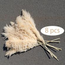 8/10/16/20 Bunches 100cm Pampas Grass Bouquet | Farmhouse Natural Style Extra Long Fluffy Pointed Design, Low Maintenance Bedroom Christmas Decor/Christmas DIY Holiday Arrangement/Floor Decor/DIY Enthusiasts [Extra Long][Low Maintenance Plant][Fluffy Style] - Khaki - View 13