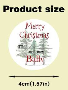 35pc Or 63pc Personalized Christmas Stickers, Supporting Text Customization, With A Size Of 4x4 Cm, Made Of PVC Material, Waterproof And Wear-Resistant, Suitable For Various Occasions.