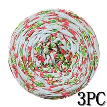 1/3 Pcs T-Shirt Yarn, Woven Fabric Knitted Yarn, Used For Crocheting And Knitting Bags, Cushions, Dolls, Handicraft Crochet Projects - Multicolor - View 17