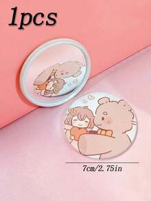 1pc Solid Color Double-Sided Folding Compact Makeup Mirror, Small Square Portable Pocket Mirror, Foldable Compact Mini Makeup Mirror, Portable Double-Sided Square Pocket Mirror, Suitable For Students, Girls, Ladies, Travel Gifts, For Cosmetics, Suitable For Travel, Bedroom, Home Use, Mirror,Makeup,Cheap,Room Decor,Vanity,Travel,Bedroom,Makeup Accessories,Mirror,Vanity Mirror,Mini Mirror,Compact Mirror,Mirror Small,Hand Mirror