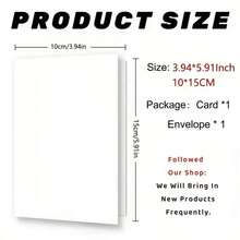 24 张装复古圣诞贺卡带信封 - 节日、新年、祝贺、春节 - 复古圣诞老人和麋鹿设计，适合圣诞节冬季派对 - 彩色 - 查看 3