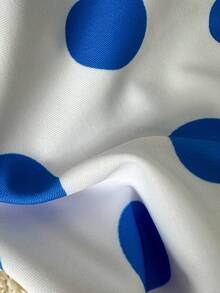 女士性感时尚年轻清新甜美休闲运动度假沙滩旅行派对波尔卡圆点吊带比基尼泳装，性感两件套，春夏新品 - 彩色 - 查看 7