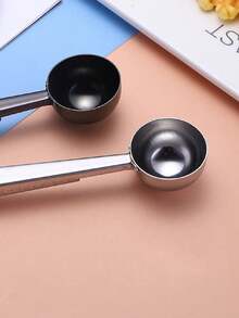 1 个不锈钢量勺夹，二合一创意食品密封夹和勺子夹 - 彩色 - 查看 3