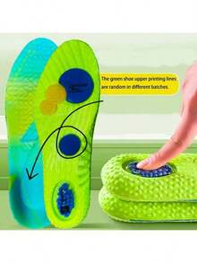 1 para sportowych wkładek do butów z amortyzacją PU, sportowe wkładki amortyzujące 4D, miękkie wkładki PU, miękkie i oddychające, wysoka elastyczność, amortyzacja wstrząsów i potu, unisexowe wkładki do biegania, brak zmęczenia stóp, masaż lateksowy, uniwersalne wkładki