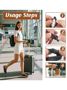 1 件可爱硅胶水豚行李牌，带有时尚眼镜、水桶和鱼图案，背面有铭牌，防丢失，适用于手提箱、背包、礼物，轻巧耐用的旅行配件