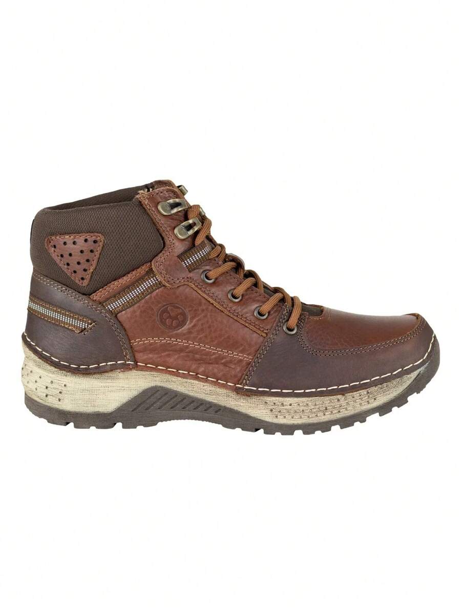Botas Para Hombre Lobo Solo Tp Besani Aventura Urbanas Impermeables Antideslizantes Resistentes Al Desgaste Con Suela De Goma Duradera Y Plantilla Amortiguada Para Senderismo Montaña Y Uso Diario - Marrón - Ver 1