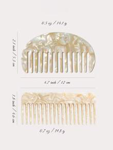 Customized Travel Hair Brush | Carved Wide-Tooth Comb | Bridesmaid Gift | Unique Wedding Gift | Wedding Party Favor | Personalized Comb, Forest Tones - Multicolor - View 8