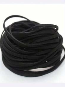 1pc 6mm Rope, Binding Equipment Rope, Outdoor Wear-Resistant Tent Pull Rope, Woven Nylon Rope Camping DIY Bracelet Outdoor Multipurpose, Tent Rope Survival Accessory Camping Supplies - Black - View 6