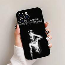 Esta funda para teléfono Rap Boy Xxx diseñada específicamente para iPhone presenta un exterior de TPU negro con un estilo de caricatura, es a prueba de golpes y muy duradera.Es adecuado para los modelos de iPhone de 11 a 16 Pro Max. - Negro - Ver 5