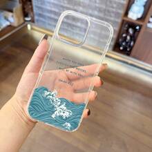 Funda de teléfono a prueba de golpes Funda de teléfono: Isaías 43:2 Escrituras de la Biblia Estética de océanos Decoración de primavera Funda transparente para iPhone 16 Pro Max Funda clara 11 12 13 14 15 Pro Max Plus XR Funda transparente Regalos cristianos para hermana mujeres hombres Protección contra caídas - 1 pieza - Ver 3